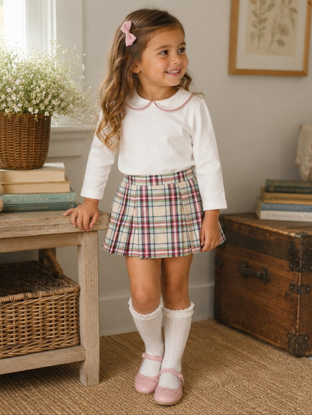 TBBC The Beaufort Bonnet Company Parson Pleated Plaid Skirt Ardmore Pier 4T
